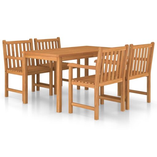 Melida Rectangular 4 - Person 140Cm Long Teak Dining Set