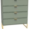 Messina 4 Drawer Chest - Green