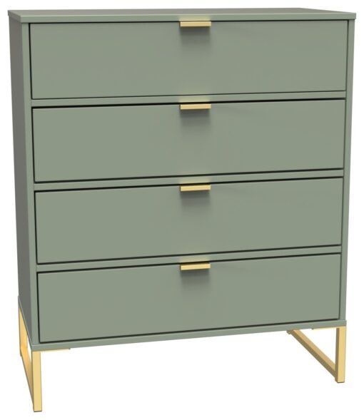 Messina 4 Drawer Chest - Green