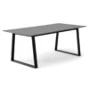 Meza Square Extendable Dining Table with Trapez Metal Legs