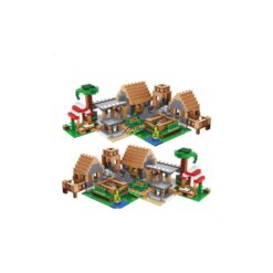 My World The Farm Cottage Village House Building Blocks with Figures Compatible 21128 DIY Bricks Toys