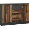 Nubi 3 Door 1 Drawer Chest - Wood Effect