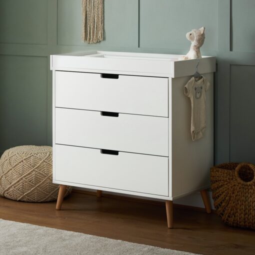 Obaby Maya Changing Unit - White & Acacia