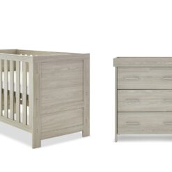 Obaby Nika 2 Piece Nursery Furniture Set - Grey Wash