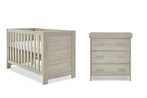 Obaby Nika 2 Piece Nursery Furniture Set - Grey Wash