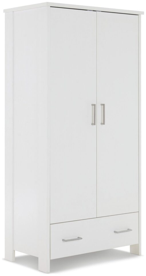 Obaby Nika Double Wardrobe - White