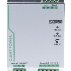 Phoenix Contact QUINT-PS/1AC/12DC/20 Switch Mode DIN Rail Power Supply, 85 → 264V ac ac Input, 12V dc dc Output,