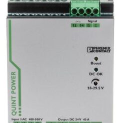 Phoenix Contact QUINT-PS/3AC/24DC/40 Switch Mode DIN Rail Power Supply, 400V ac ac Input, 24V dc dc Output, 40A Output,