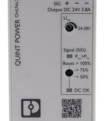 Phoenix Contact QUINT4-PS/1AC/24DC/3.8/PT Switch Mode DIN Rail Power Supply, 230V ac ac, dc Input, 24V dc dc Output,