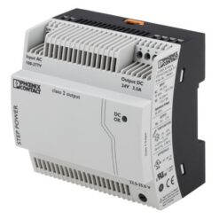 Phoenix Contact STEP-PS/277AC/24DC/3.5 Switch Mode DIN Rail Power Supply, 230V ac ac, dc Input, 24V dc dc Output, 3.5A