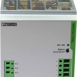 Phoenix Contact TRIO-PS/3AC/24DC/20 Switch Mode DIN Rail Power Supply, 400V ac ac Input, 24V dc dc Output, 20A Output,