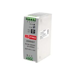 RS PRO DIN Rail Power Supply, 85 → 264 V ac, 120 → 370 V dc ac, dc Input, 12V dc Output, 16A Output, 192W