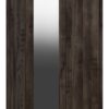 Sherwood 2 Door Mirror Wardrobe - Dark Oak