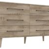 Sherwood 3+3 Drawer Chest - Oak