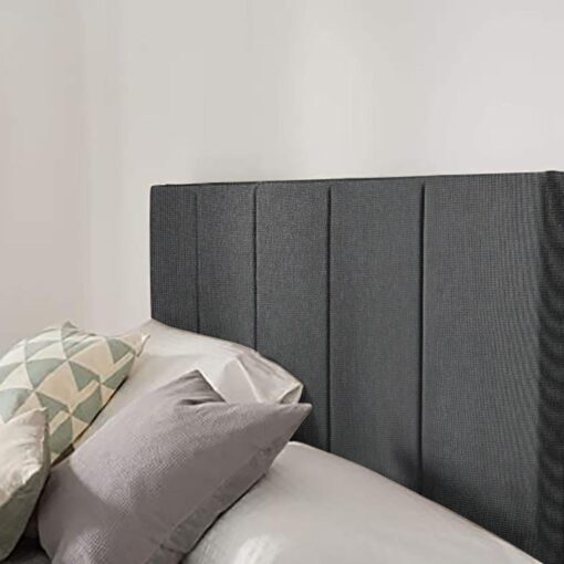 Silentnight Brescia 180 Woven Superking Headboard- Charcoal