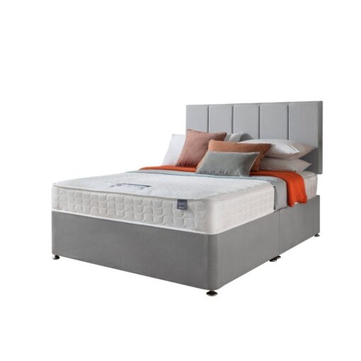 Silentnight Hatfield Kingsize Memory Divan Bed - Grey