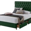 Silentnight Sassaria Double 4 Drawer Divan Set - Green