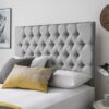 Silentnight Sassaria Slate Grey Headboard - Double