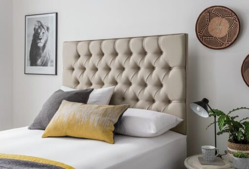 Silentnight Sassaria Small Double Headboard - Sandstone