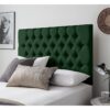 Silentnight Sassaria Velvet Double Headboard - Green