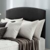 Silentnight Selene 150 Woven Kingsize Headboard - Charcoal