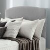 Silentnight Selene 150 Woven Kingsize Headboard- Light Grey