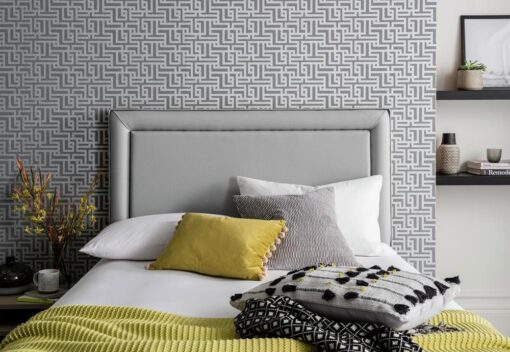 Silentnight Toulouse Superking Headboard - Grey