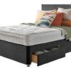 Silentnight Travis 2Drw Kingsize Divan & Headboard -Charcoal