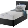 Silentnight Travis Single Memory Divan Bed - Charcoal