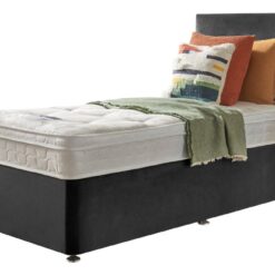 Silentnight Travis Single Ortho Divan Bed - Charcoal