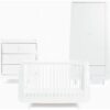 Snuzkot Skandi 3 Piece Nursery Furniture Set - White