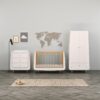 Snuzkot Skandi 3 Piece Nursery Furniture Set - White & Grey