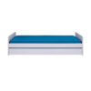 Surf bed 90 x 200cm with 1 pull -out bed in white.