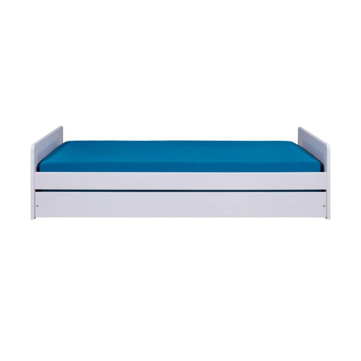 Surf bed 90 x 200cm with 1 pull -out bed in white.