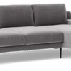 Swoon Almera Velvet Right Hand Corner Sofa - Silver Grey