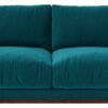 Swoon Denver Velvet 2 Seater Sofa- Kingfisher Blue