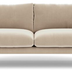 Swoon Luna Velvet 3 Seater Sofa - Taupe