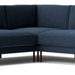 Swoon Munich Fabric 5 Seater Corner Sofa - Indigo Blue