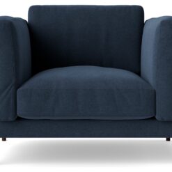 Swoon Munich Fabric Armchair - Indigo Blue