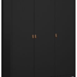 Tvilum Madrid 3 Door Wardrobe - Black