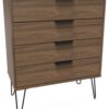 Verona 4 Drawer Chest - Walnut Effect