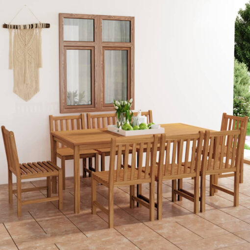 Vitelli Rectangular 9 - Piece 8 - Person 180Cm L Outdoor Table Set