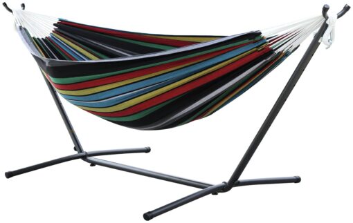 Vivere Rio Night Double Hammock with Metal Stand