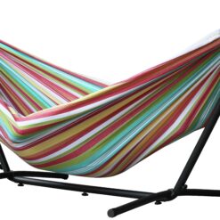 Vivere Salsa Double Hammock with Metal Stand