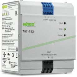 Wago 787 Switch Mode DIN Rail Power Supply, 90 → 264 V ac, 90 → 373 V dc ac, dc Input, 24V dc dc Output,