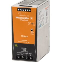 Weidmuller PRO ECO Switch Mode DIN Rail Power Supply, 320 → 575V ac ac, dc Input, 24V dc dc Output, 10A Output,