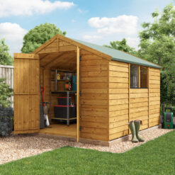 (10x8, Windowed) BillyOh Keeper Overlap Apex Shed