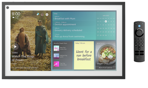 Amazon Echo Show 15 with Remote, Alexa and Fire TV Built In