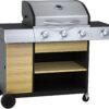 Argos Home Deluxe 3 Burner with Side Burner Gas BBQ