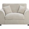 Argos Home Harry Fabric Cuddle Chair - Stone